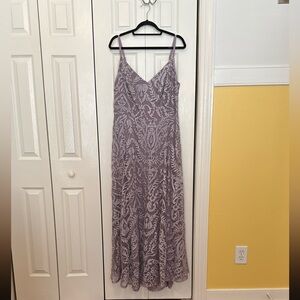 Elegant Lavender Maxi Dress